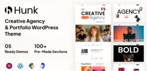Hunk – Digital Agency & Portfolio WordPress Theme